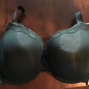 NWT ~ Ambrielle Organic Cotton Demi Classic Racerback Kelly Green Bra Size 44DD